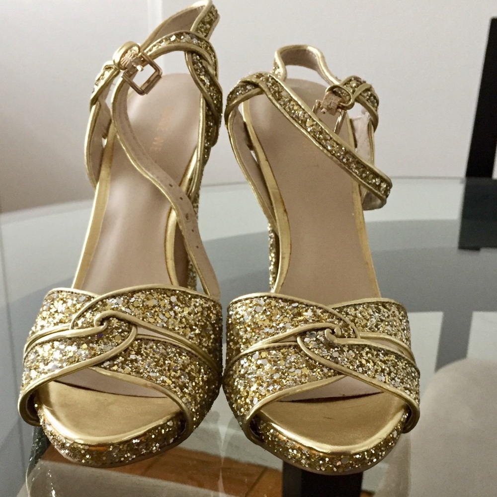 Summer sparkly sandals